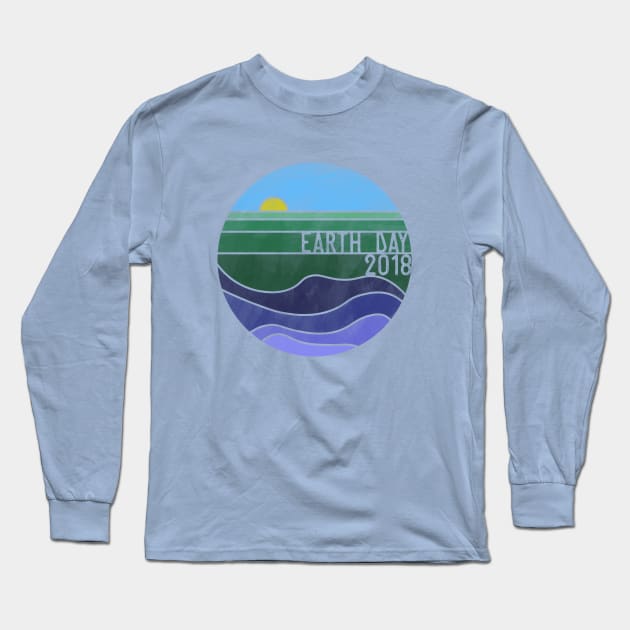 Earth Day 2018 - Transparent Long Sleeve T-Shirt by PrintablesPassions